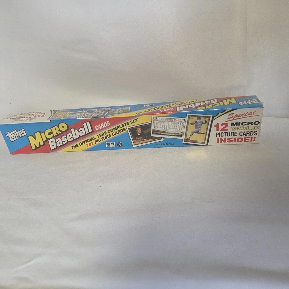 Topps Micro Baseball Cards 1992 Complete Set 792 w/12 Gold, Factory Sealed